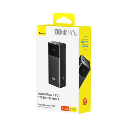 Baseus EnerFill FP41 30000mAh 22.5W Power Bank with Baseus Simple USB-A - USB-C 3A 30cm Cable - Black_3