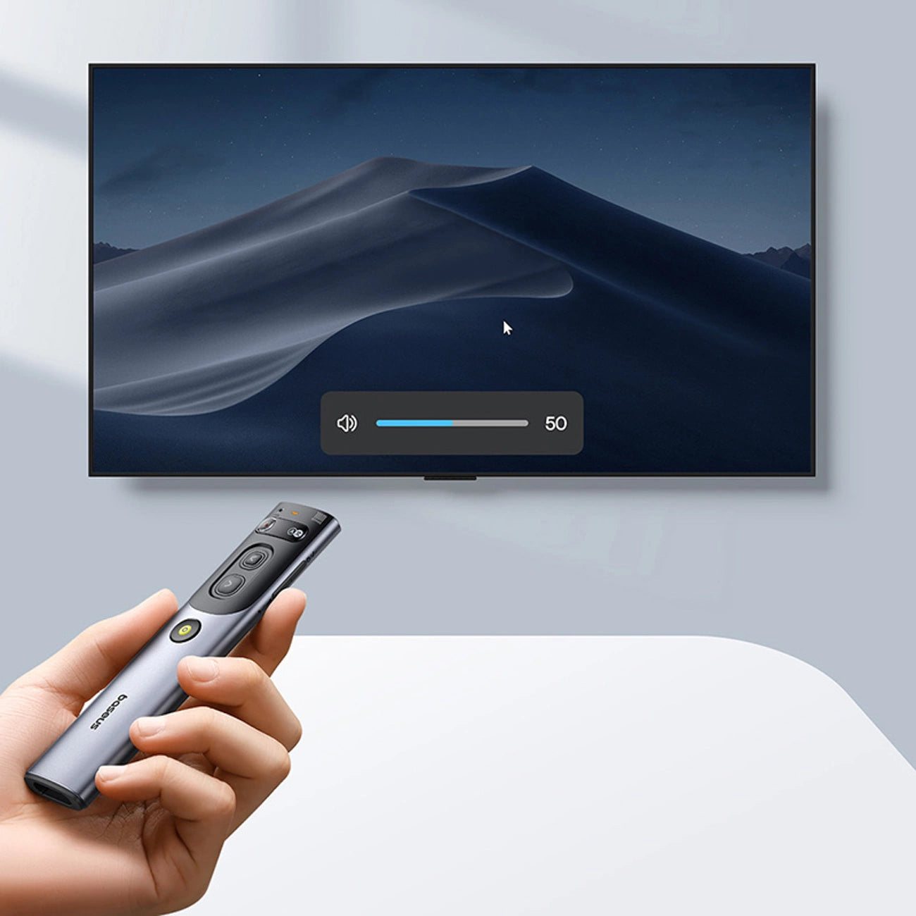 Baseus Orange Dot Laser Pointer with AI and Automatic Translation - Gray (with battery)_9
