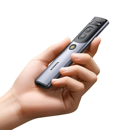 Baseus Orange Dot Laser Pointer with AI and Automatic Translation - Gray (with battery)_4