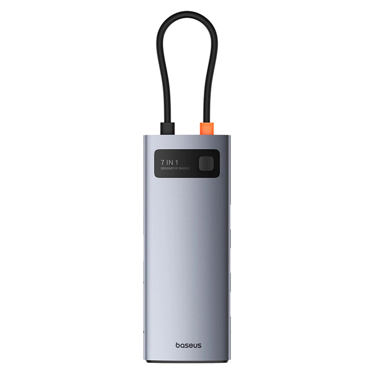 Baseus Metal Gleam 7in1 HDMI 4K 60Hz USB-C Hub / 3x USB 3.0 / USB-C PD / SD / microSD - Gray_1