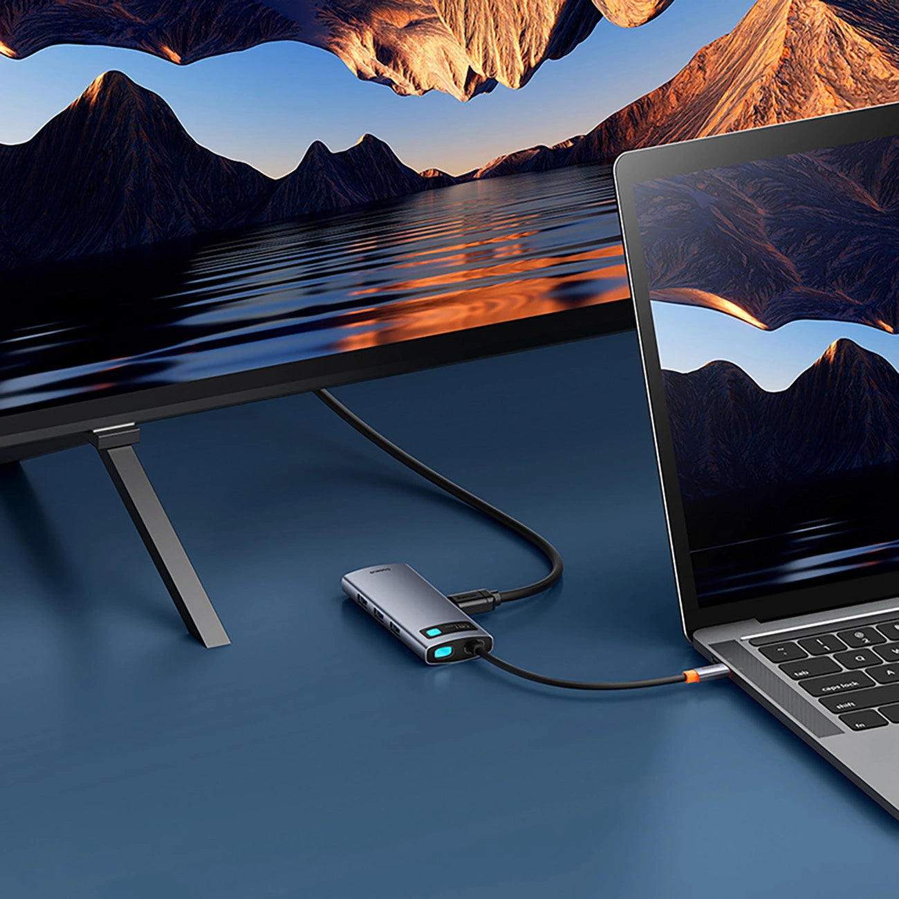 Baseus Metal Gleam 7in1 HDMI 4K 60Hz USB-C Hub / 3x USB 3.0 / USB-C PD / SD / microSD - Gray_6