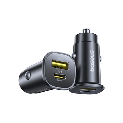 Baseus GoTrip USB-C / USB-A 30W Car Charger - Black_0