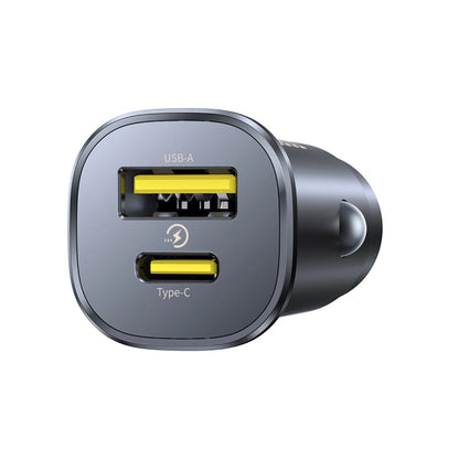 Baseus GoTrip USB-C / USB-A 30W Car Charger - Black_2