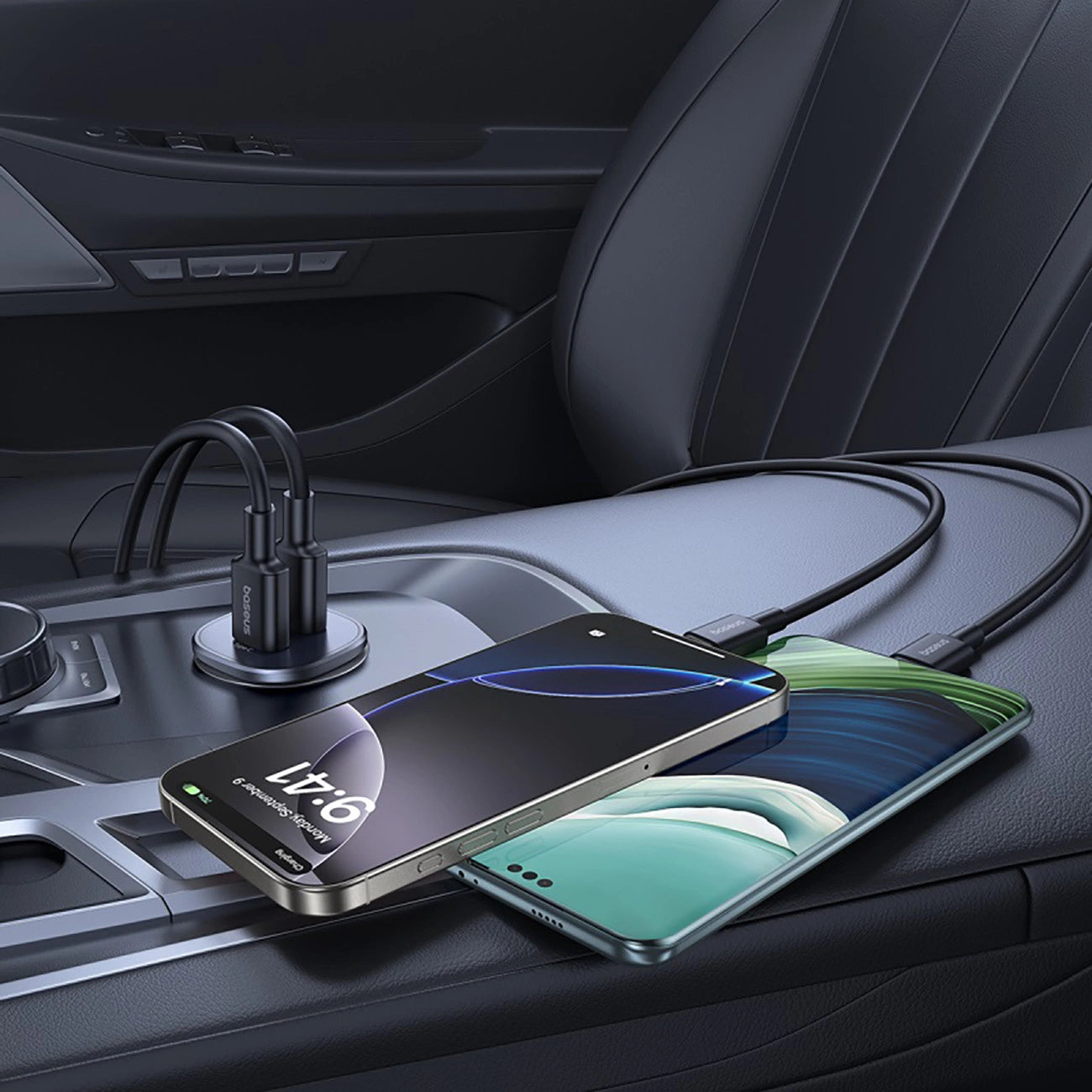 Baseus GoTrip USB-C / USB-A 30W Car Charger - Black_5