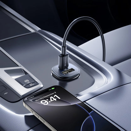 Baseus GoTrip USB-C / USB-A 30W Car Charger - Black_6