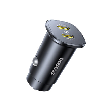 Baseus GoTrip 2 x USB-C 30W Car Charger - Black_1