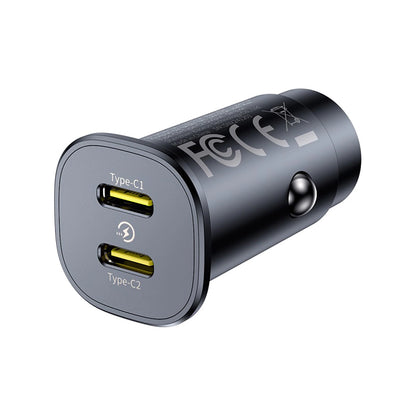 Baseus GoTrip 2 x USB-C 30W Car Charger - Black_3