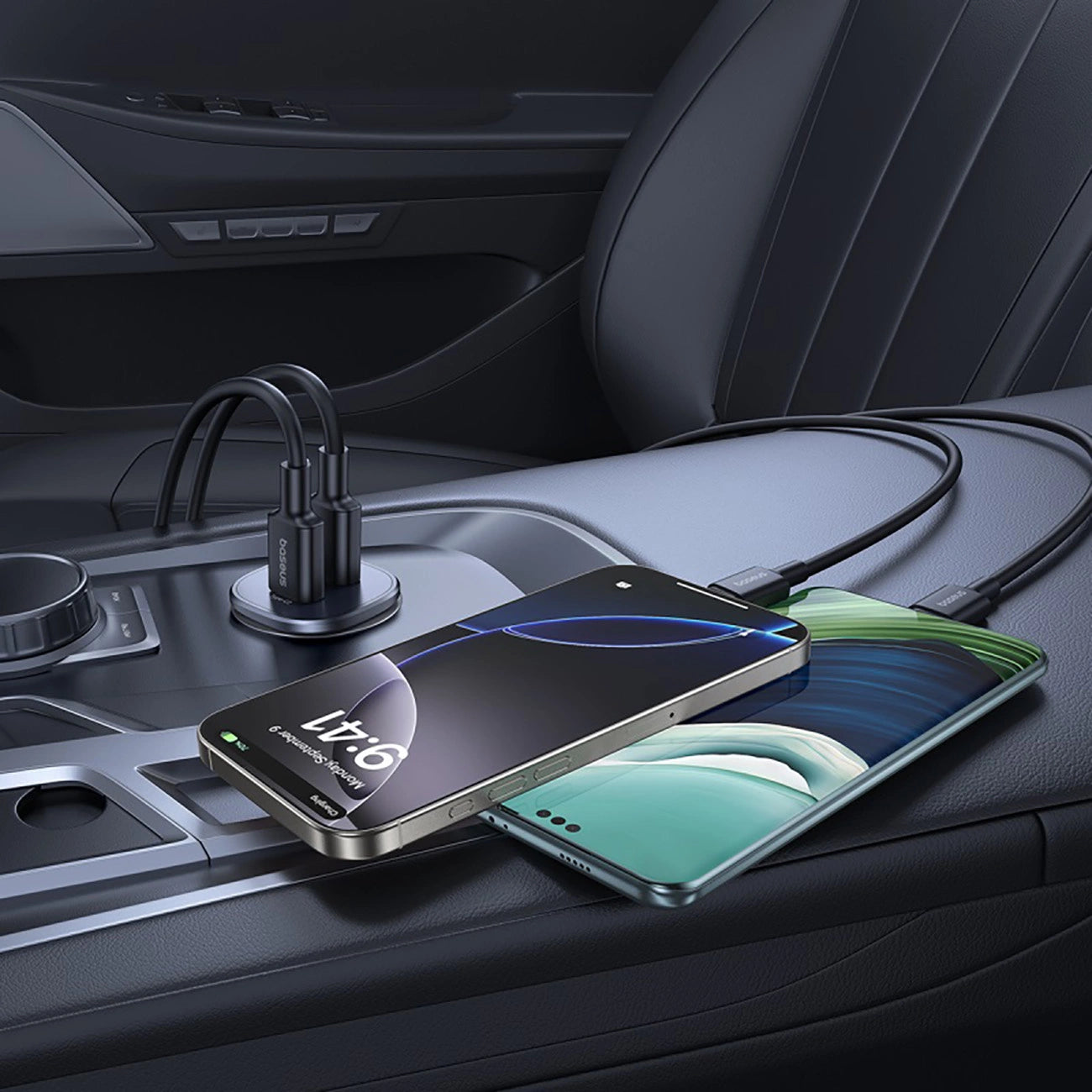 Baseus GoTrip 2 x USB-C 30W Car Charger - Black_7