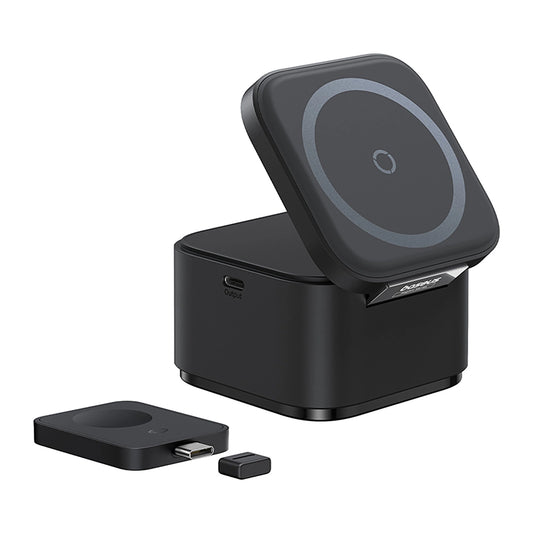 Baseus MagPro 3in1 25W MagSafe Compatible Inductive Charger for Phone and Smartwatch - Black_0