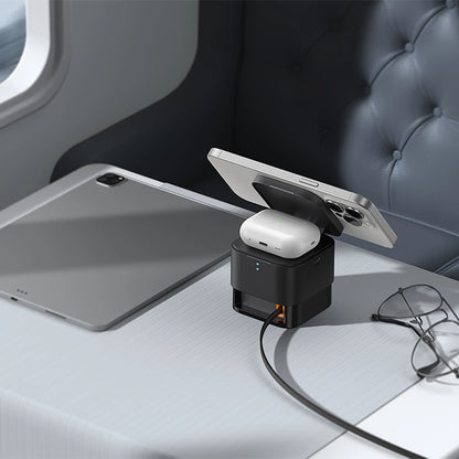 Baseus MagPro 3in1 25W MagSafe Compatible Inductive Charger for Phone and Smartwatch - Black_11