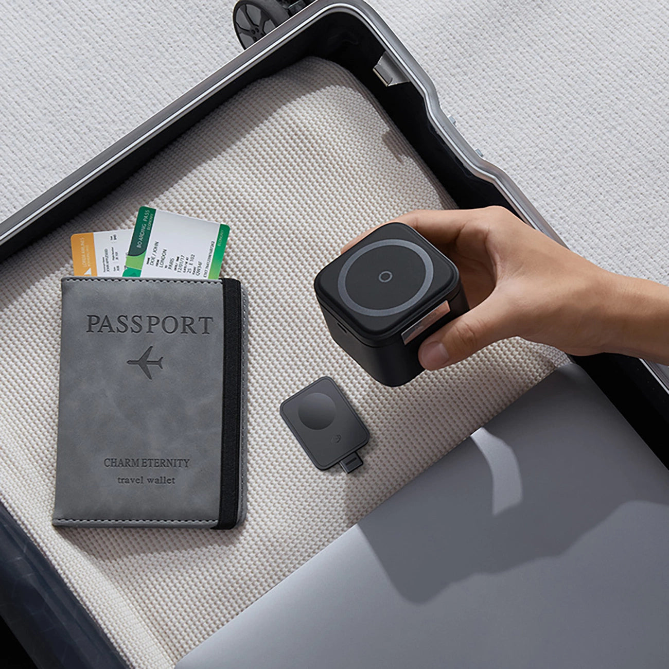Baseus MagPro 3in1 25W MagSafe Compatible Inductive Charger for Phone and Smartwatch - Black_12