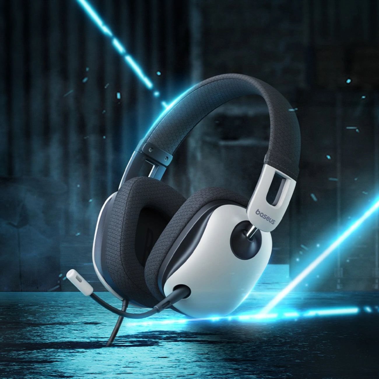Baseus GoPlay 1 Max Gaming Wired Over-Ear Gaming Headphones - White and Black_7