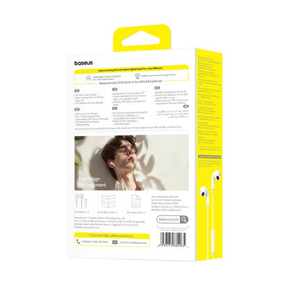 Baseus Encok CZ19 USB-C Wired In-Ear Headphones - White_8