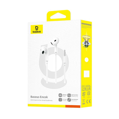 Baseus Encok HZ19 Wired In-Ear Headphones with Mini Jack - White_5