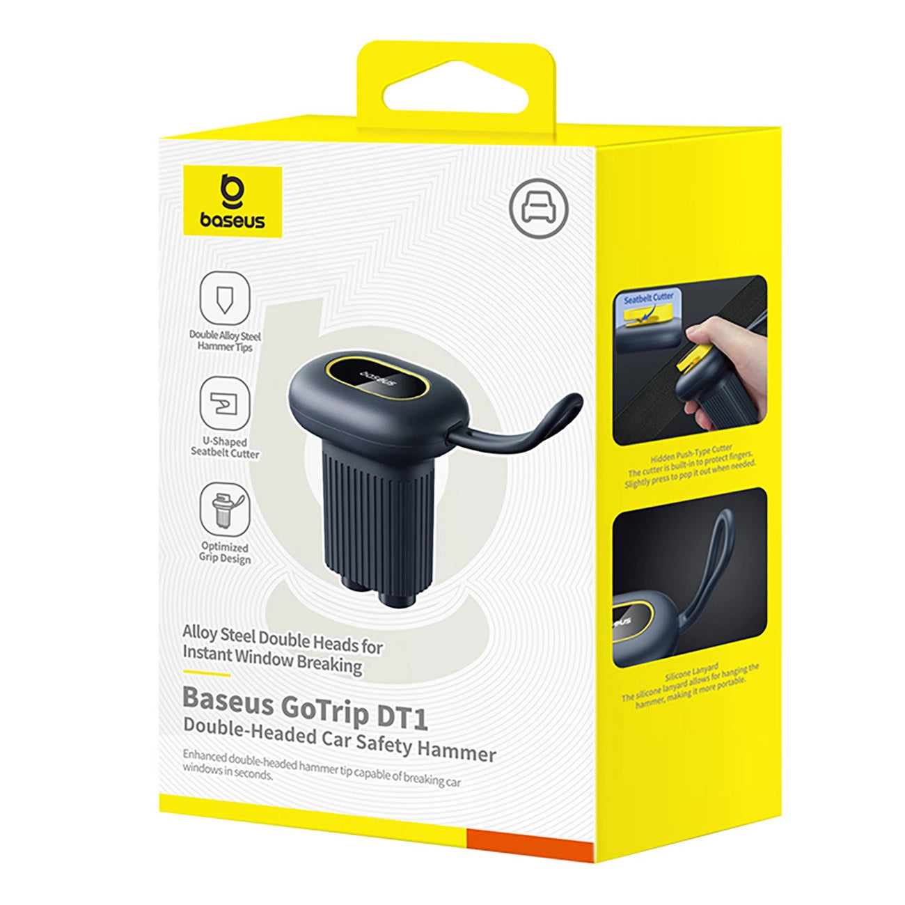 Baseus GoTrip DT1 Safety Hammer Double Headed Hammer with Seat Belt Cutter – Black_6