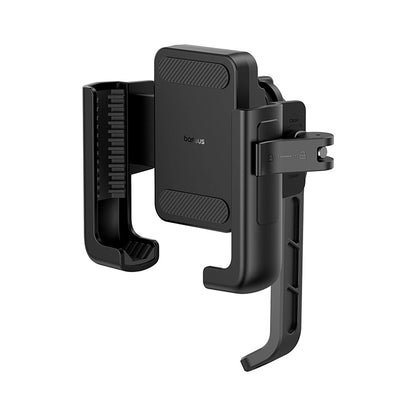 Baseus GoTrip Motorcycle Phone Holder for Mirror, with Shock Absorption - Black_0