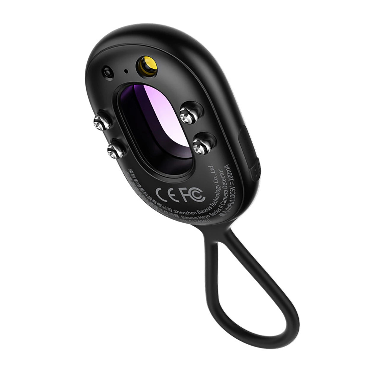 Baseus Heyo Series II Hidden Camera Detector with Alarm and Mini Flashlight + Baseus Simple USB-A - USB-C Cable - Black_1
