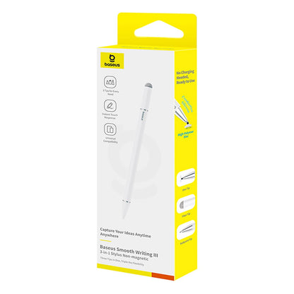 Baseus Smooth Writing III 3in1 Passive Stylus Magnetic Version - White_5
