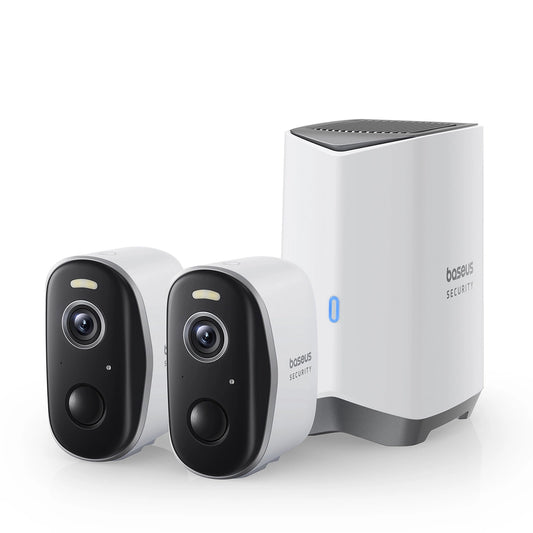 Baseus Security N1 2K Outdoor Monitoring Kit (2 Cameras) – White_0