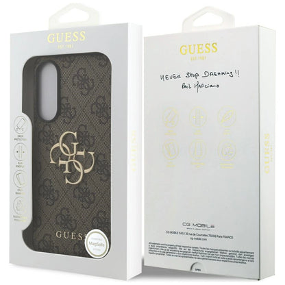 Guess Big 4G Logo Classic Logo Case for Samsung Galaxy S25 Edge - Brown_7