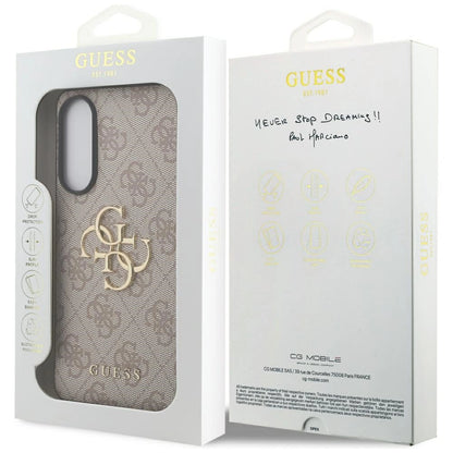 Guess Big 4G Logo Classic Logo Case for Samsung Galaxy S25 Edge - Pink_7