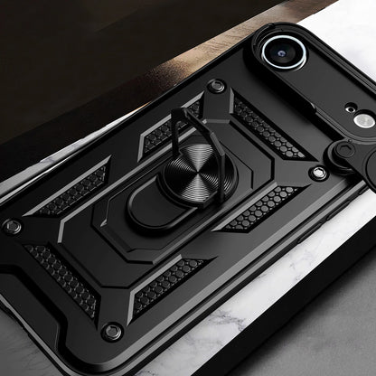 Etui Hybrid Armor Camshield na iPhone 17 Air pancerne z podstawką i osłoną aparatu - czarne_4