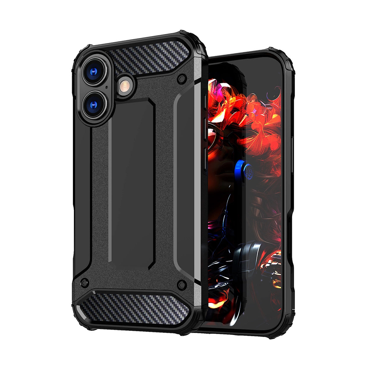 Etui Hybrid Armor na iPhone 17 pancerne - czarne_1
