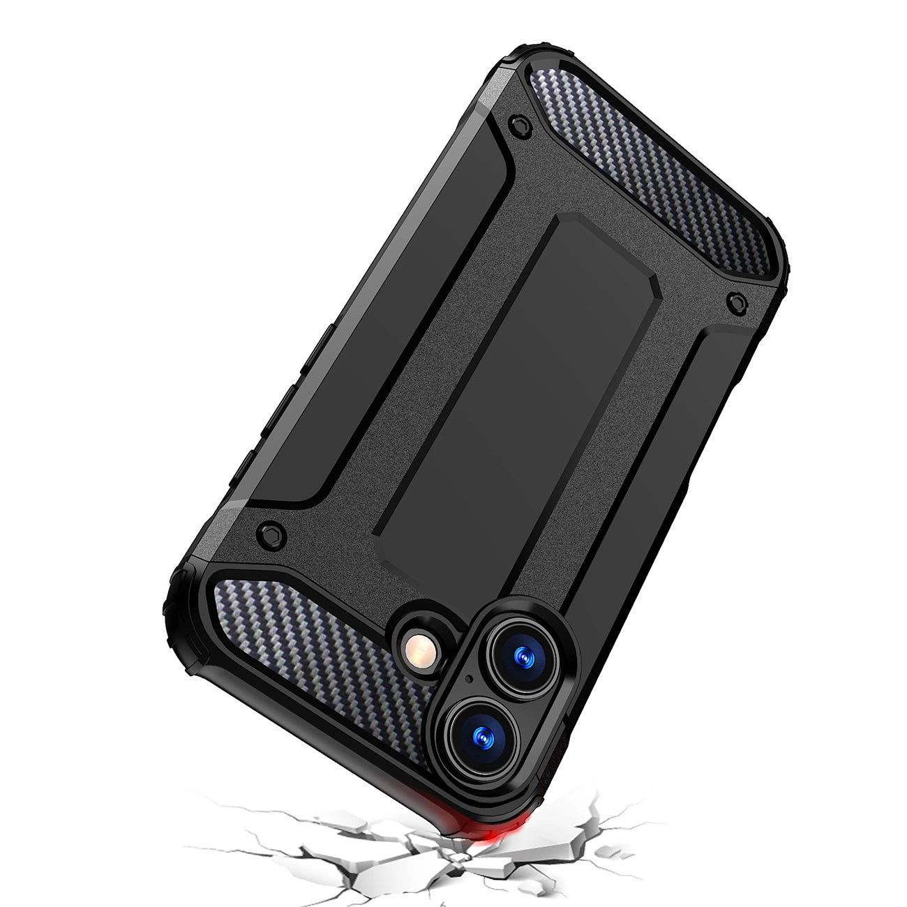 Etui Hybrid Armor na iPhone 17 pancerne - czarne_7