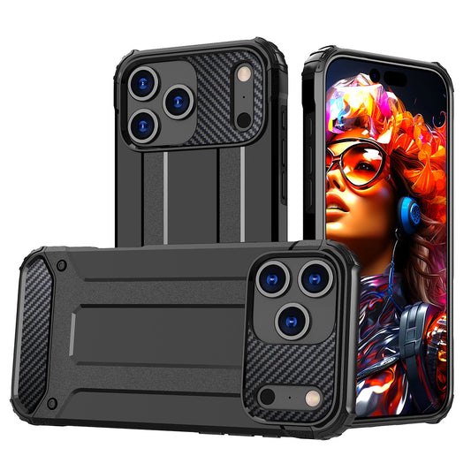 Etui Hybrid Armor na iPhone 17 Pro pancerne - czarne_0