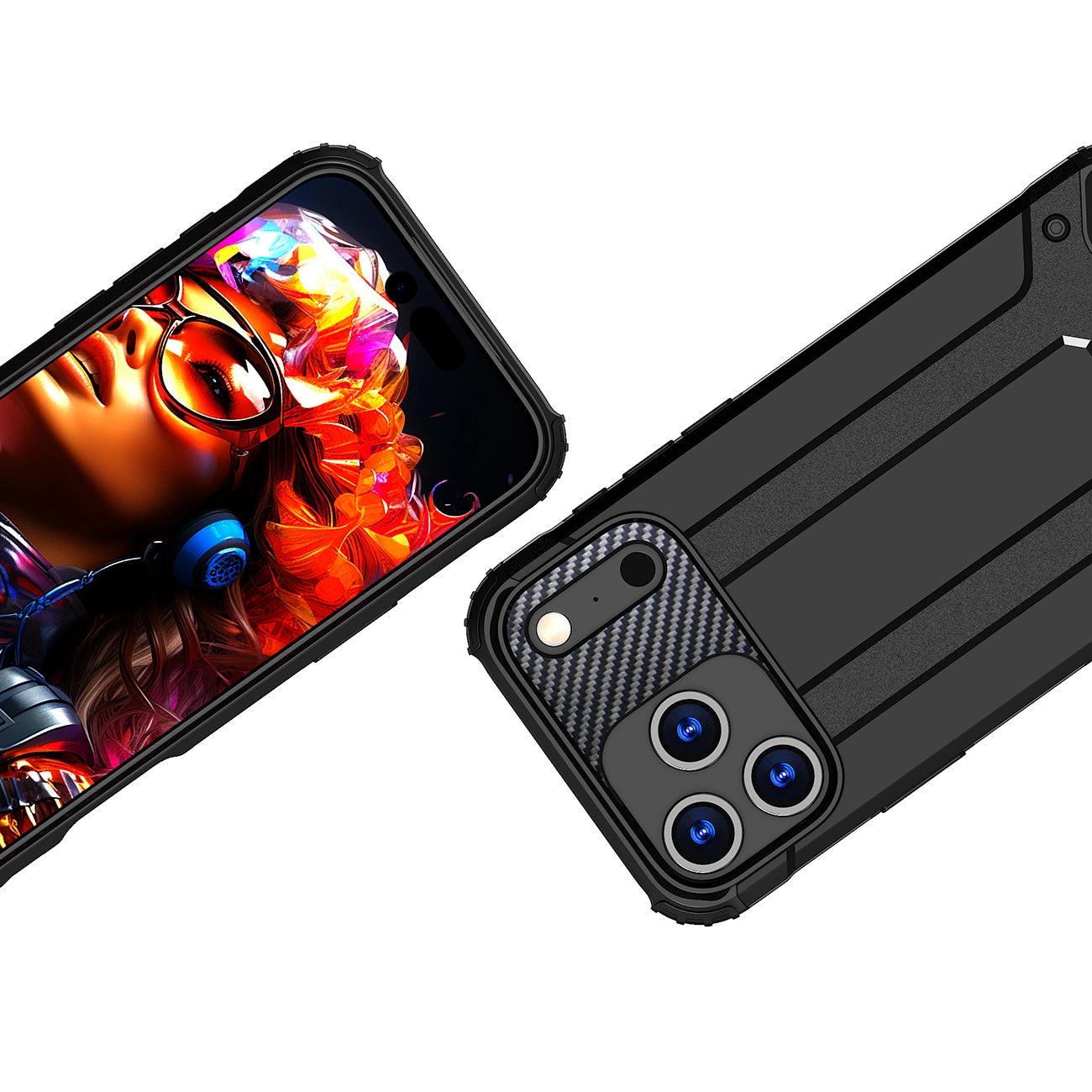 Etui Hybrid Armor na iPhone 17 Pro pancerne - czarne_2