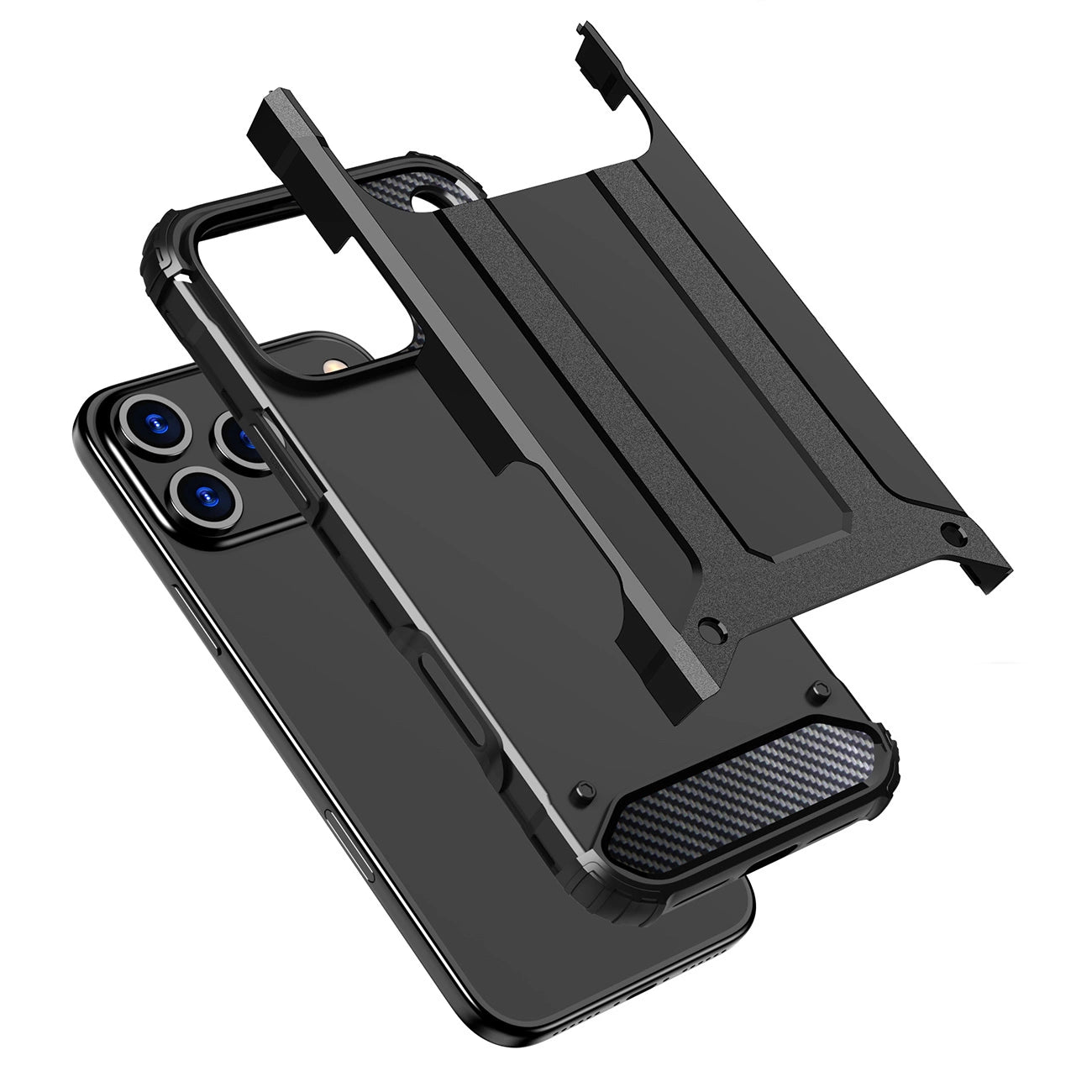 Etui Hybrid Armor na iPhone 17 Pro pancerne - czarne_6
