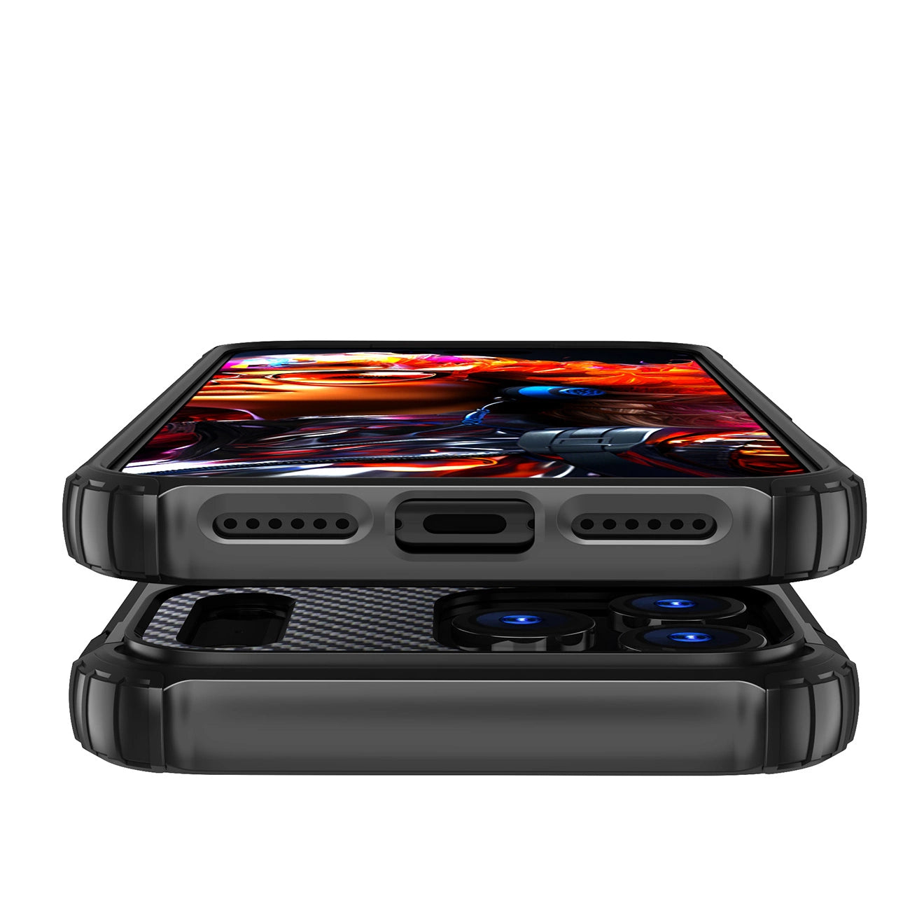 Etui Hybrid Armor na iPhone 17 Pro pancerne - czarne_7