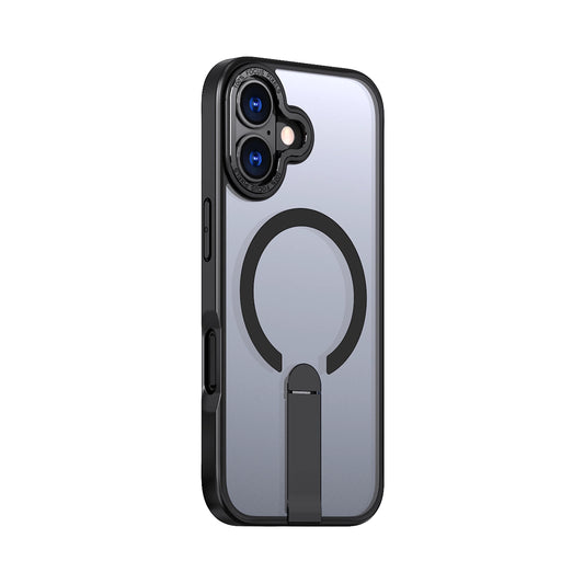 Etui Hybrid Armor X na iPhone 17 z podstawką kompatybilne z MagSafe - czarne_0