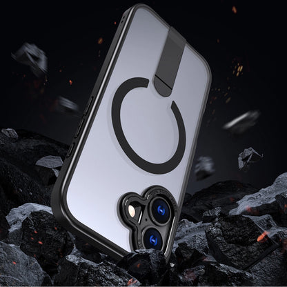 Etui Hybrid Armor X na iPhone 17 z podstawką kompatybilne z MagSafe - czarne_4