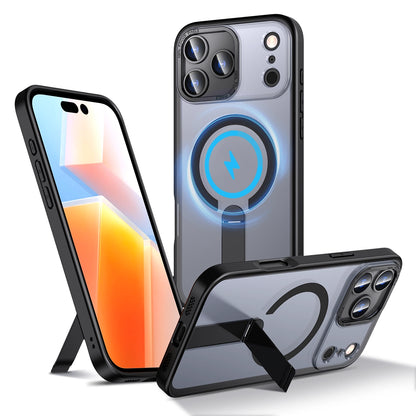Etui Hybrid Armor X na iPhone 17 Pro z podstawką kompatybilne z MagSafe - czarne_1