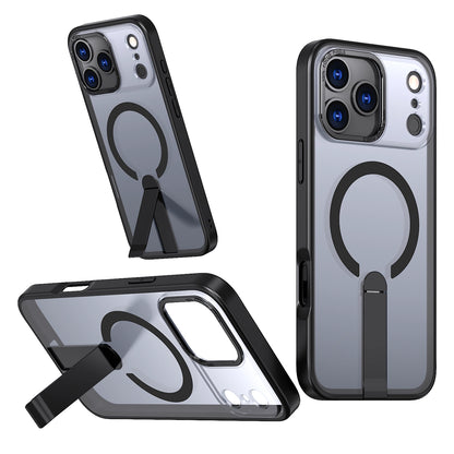 Etui Hybrid Armor X na iPhone 17 Pro z podstawką kompatybilne z MagSafe - czarne_2