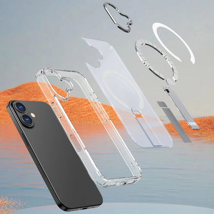 Etui Hybrid Armor X na iPhone 17 z podstawką kompatybilne z MagSafe - przezroczyste_6