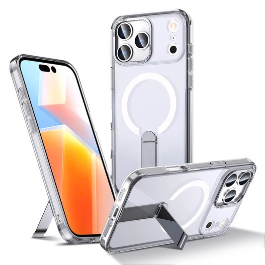 Etui Hybrid Armor X na iPhone 17 Pro z podstawką kompatybilne z MagSafe - przezroczyste_0