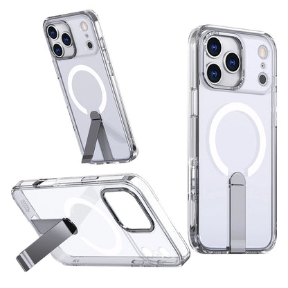 Etui Hybrid Armor X na iPhone 17 Pro z podstawką kompatybilne z MagSafe - przezroczyste_1