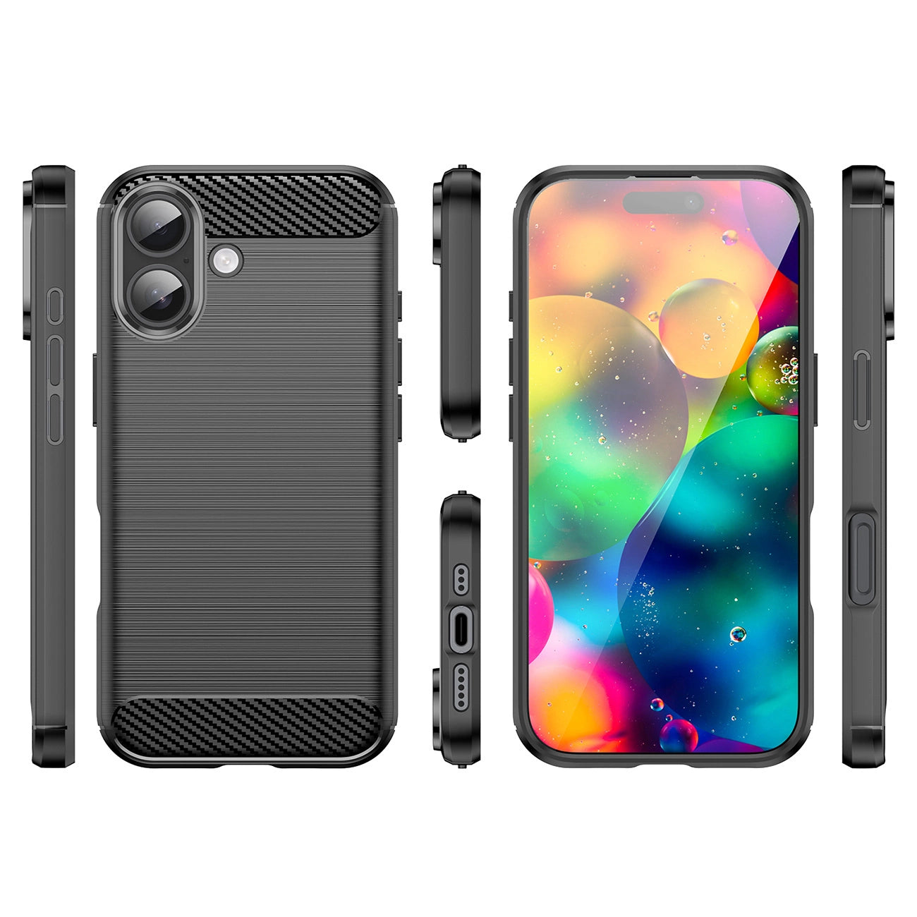 Etui Carbon Case na iPhone 17 - czarne_1