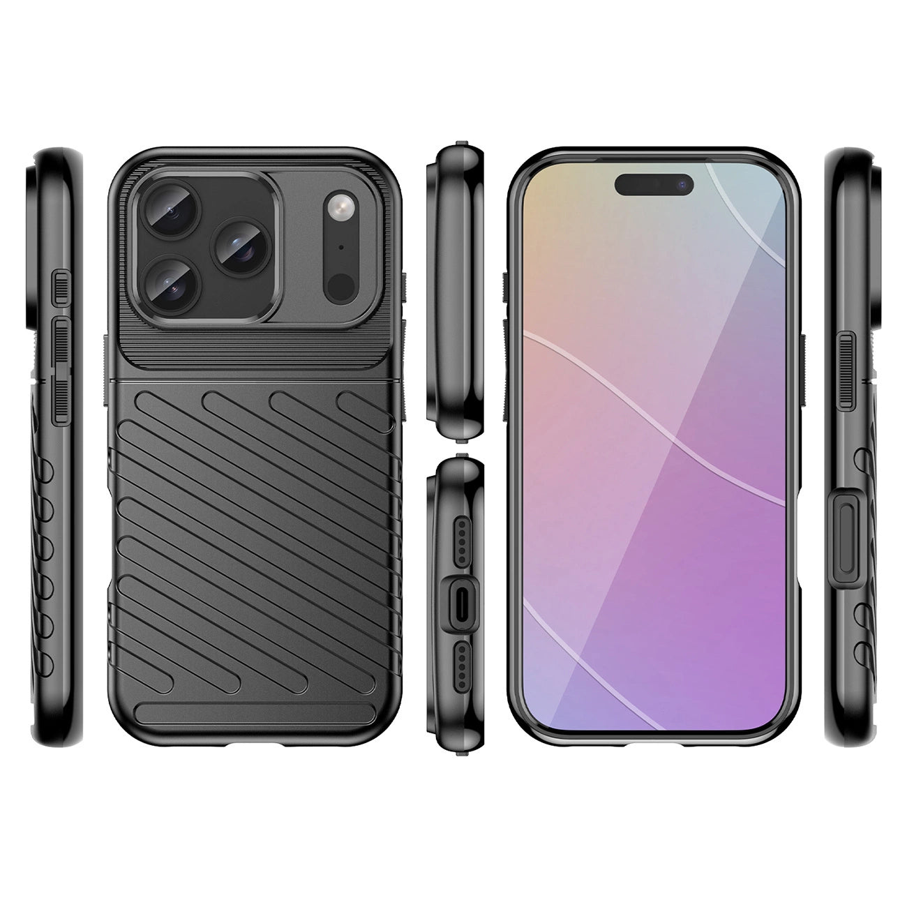 Etui Thunder Case na iPhone 17 Pro Max - czarne_1