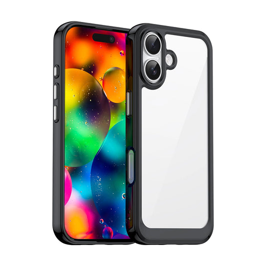 Etui Outer Space na iPhone 17 - czarne przezroczyste_0
