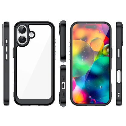 Etui Outer Space na iPhone 17 - czarne przezroczyste_1