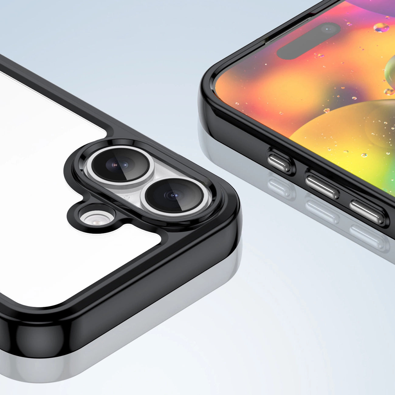 Etui Outer Space na iPhone 17 - czarne przezroczyste_5