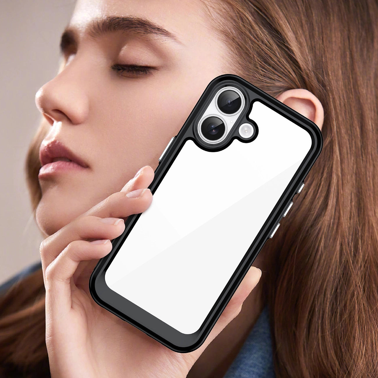 Etui Outer Space na iPhone 17 - czarne przezroczyste_6