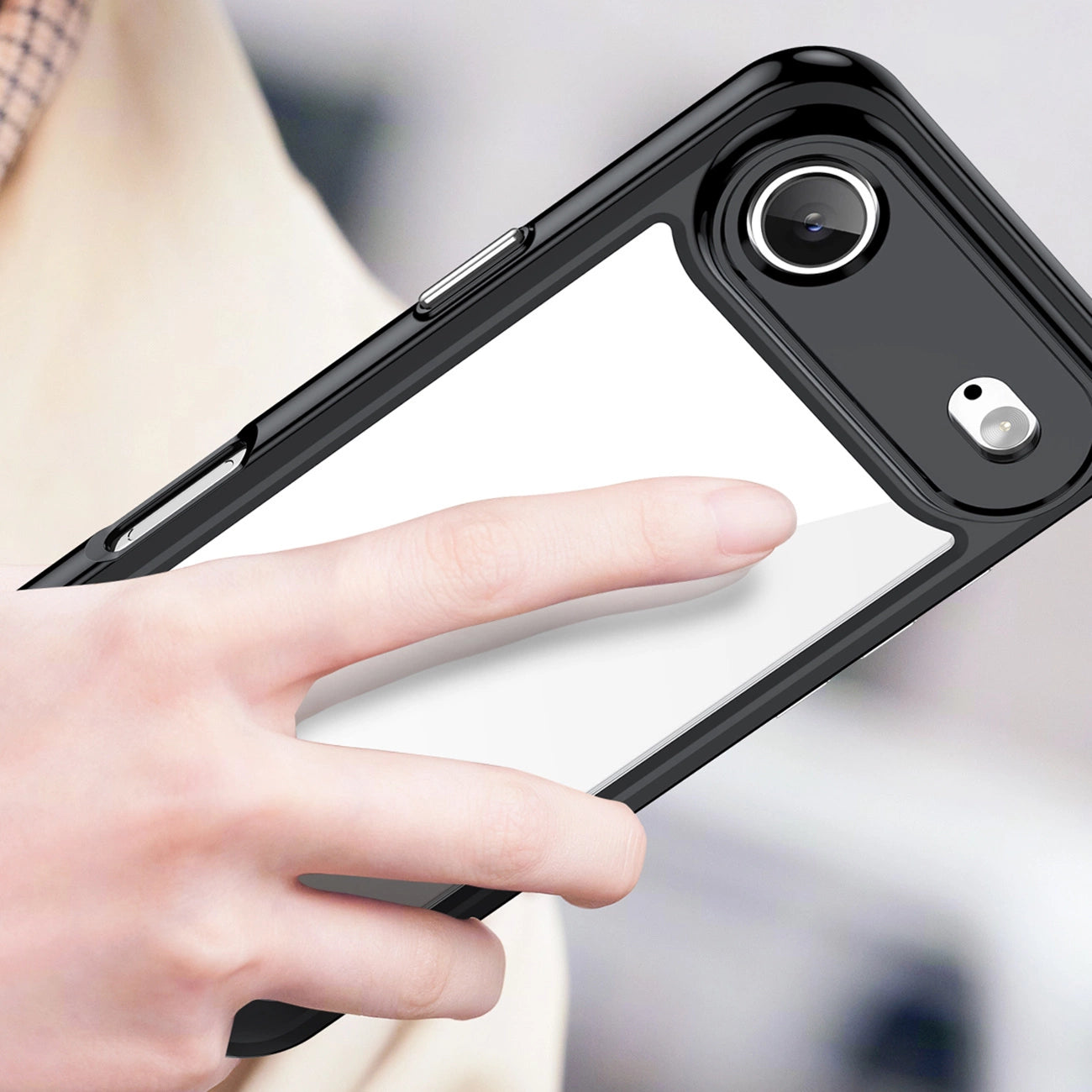 Etui Outer Space na iPhone 17 Air - czarne przezroczyste_4