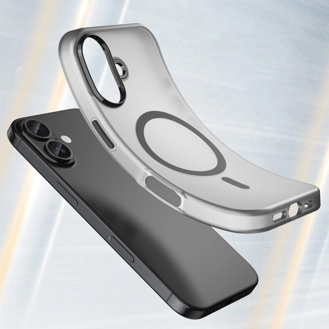 Etui Magnetic Abrasive na iPhone 17 kompatybilne z MagSafe - matowe czarne_3