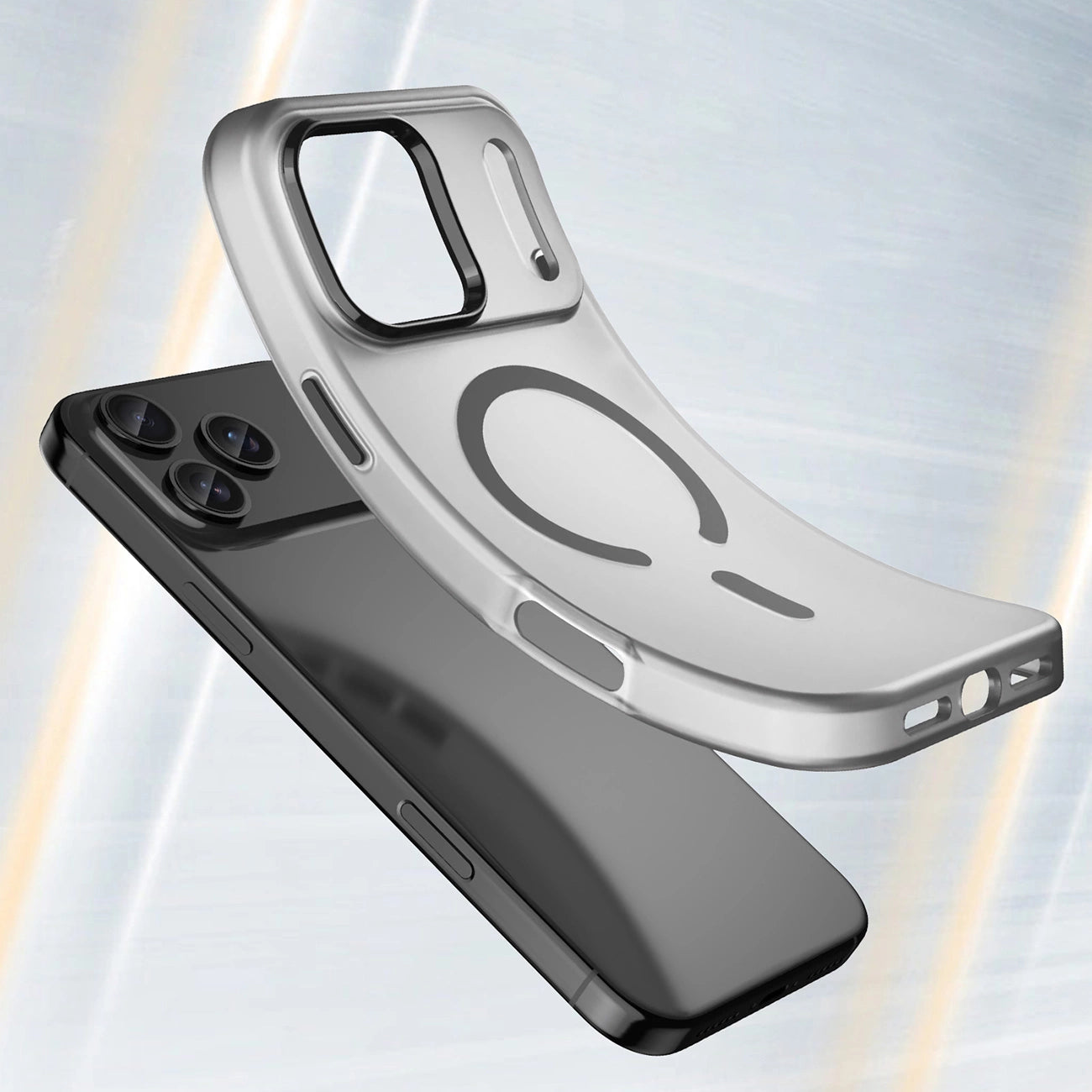 Etui Magnetic Abrasive na iPhone 17 Pro Max kompatybilne z MagSafe - matowe czarne_3
