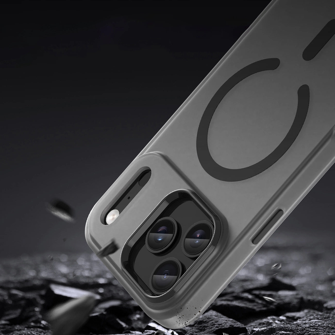 Etui Magnetic Abrasive na iPhone 17 Pro Max kompatybilne z MagSafe - matowe czarne_8
