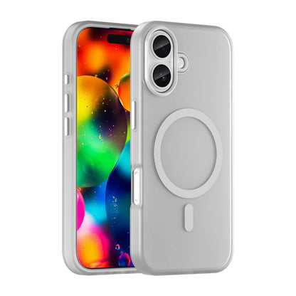Etui Magnetic Abrasive na iPhone 17 kompatybilne z MagSafe - matowe białe_0